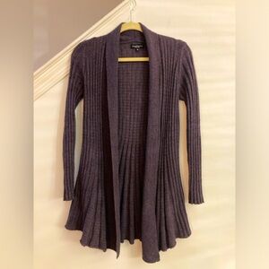 Wool Blend Open Front Cardigan Sz Small